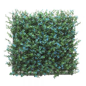 קיר צמחיה מלאכותי - HOLLY הולי - בוקסוס כחול